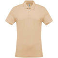 Light Sand - Front - Kariban Mens Pique Polo Shirt