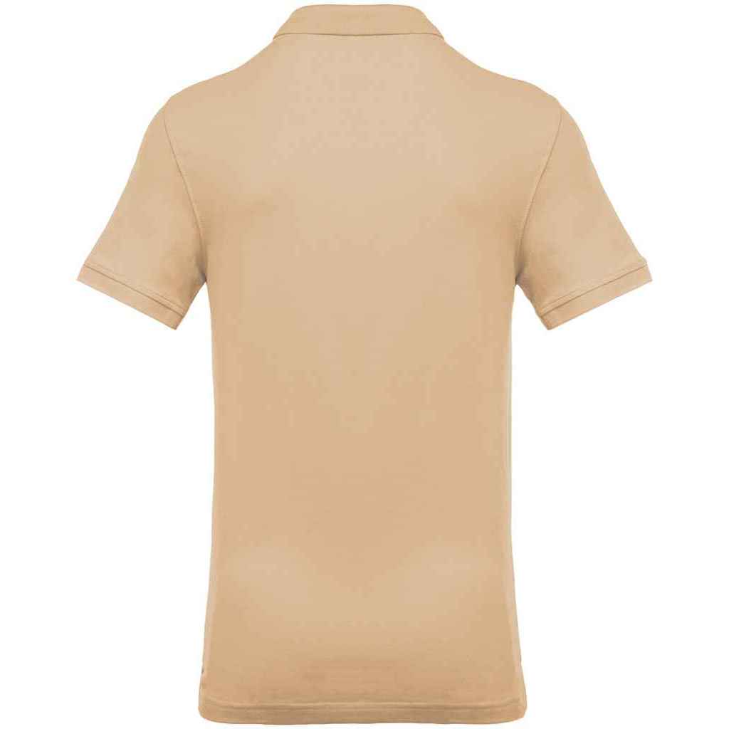 Light Sand - Back - Kariban Mens Pique Polo Shirt