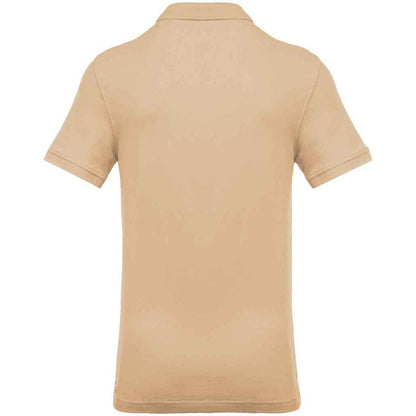 Light Sand - Back - Kariban Mens Pique Polo Shirt