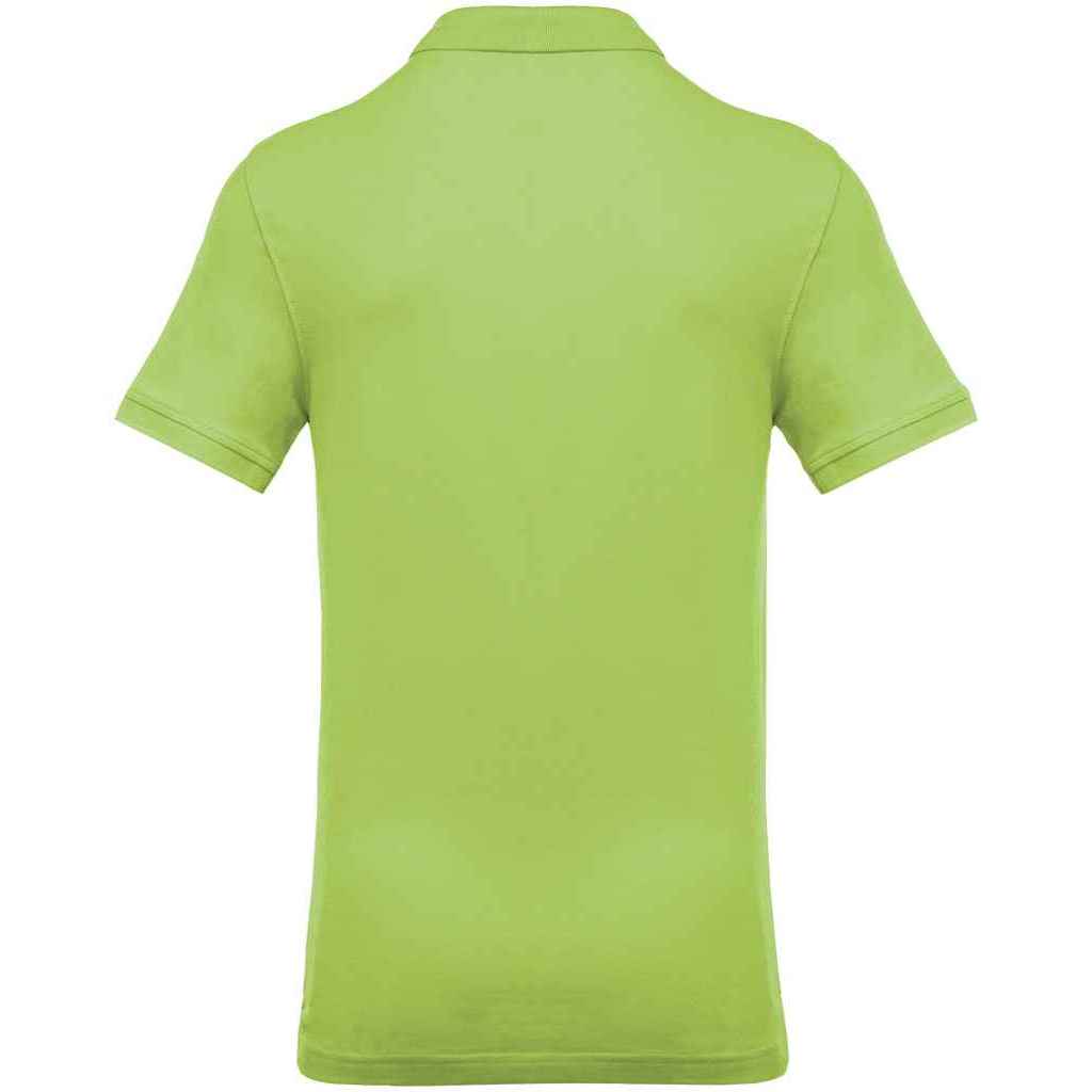Lime Green - Back - Kariban Mens Pique Polo Shirt