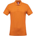 Orange - Front - Kariban Mens Pique Polo Shirt
