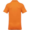 Orange - Back - Kariban Mens Pique Polo Shirt
