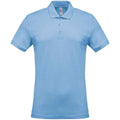 Sky Blue - Front - Kariban Mens Pique Polo Shirt