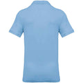 Sky Blue - Back - Kariban Mens Pique Polo Shirt