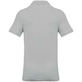 Snow Grey - Back - Kariban Mens Pique Polo Shirt