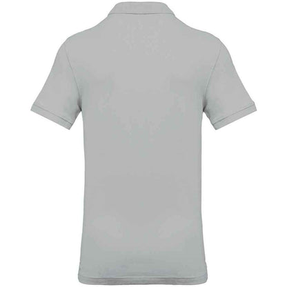Snow Grey - Back - Kariban Mens Pique Polo Shirt
