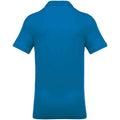 Tropical Blue - Back - Kariban Mens Pique Polo Shirt