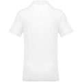 White - Back - Kariban Mens Pique Polo Shirt