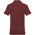 Wine - Back - Kariban Mens Pique Polo Shirt