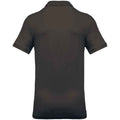 Dark Grey - Back - Kariban Mens Pique Polo Shirt