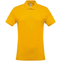 Yellow - Front - Kariban Mens Pique Polo Shirt