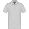 Ash Heather - Front - Kariban Mens Pique Polo Shirt