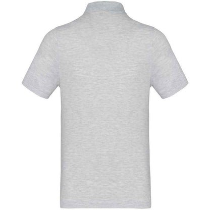 Ash Heather - Back - Kariban Mens Pique Polo Shirt