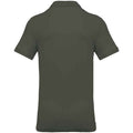 Dark Khaki - Back - Kariban Mens Pique Polo Shirt
