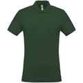 Forest Green - Front - Kariban Mens Pique Polo Shirt