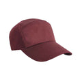 Burgundy - Front - Result Headwear Advertising Snapback Cap