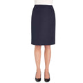 Navy - Front - Brook Taverner Womens-Ladies One Pluto Midi Skirt