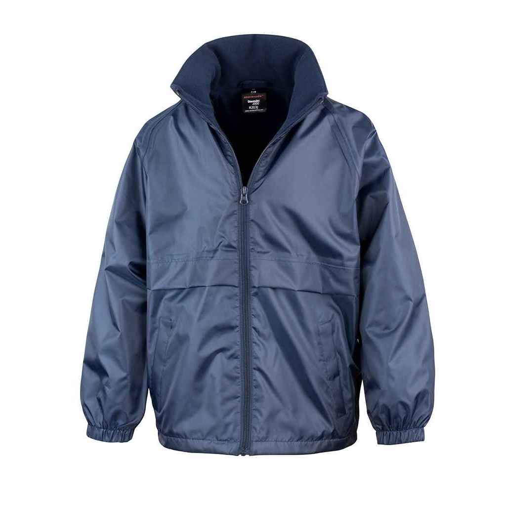Navy - Front - Result Core Childrens-Kids Fleece Lined Jacket