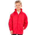 Red - Back - Result Core Childrens-Kids Fleece Lined Jacket