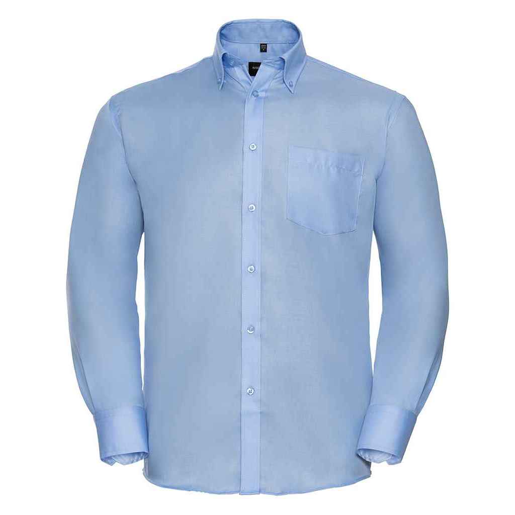Bright Sky - Front - Russell Collection Mens Ultimate Long-Sleeved Formal Shirt