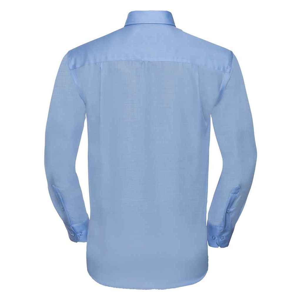 Bright Sky - Back - Russell Collection Mens Ultimate Long-Sleeved Formal Shirt