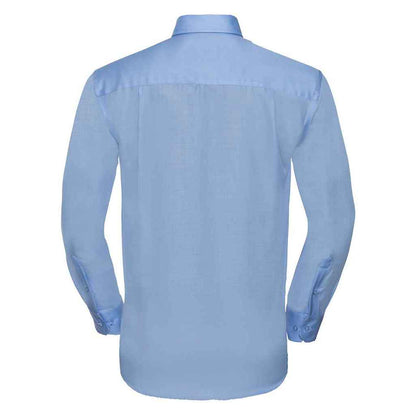 Bright Sky - Back - Russell Collection Mens Ultimate Long-Sleeved Formal Shirt