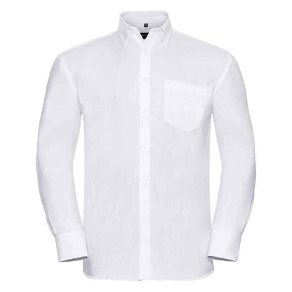 White - Front - Russell Collection Mens Ultimate Long-Sleeved Formal Shirt