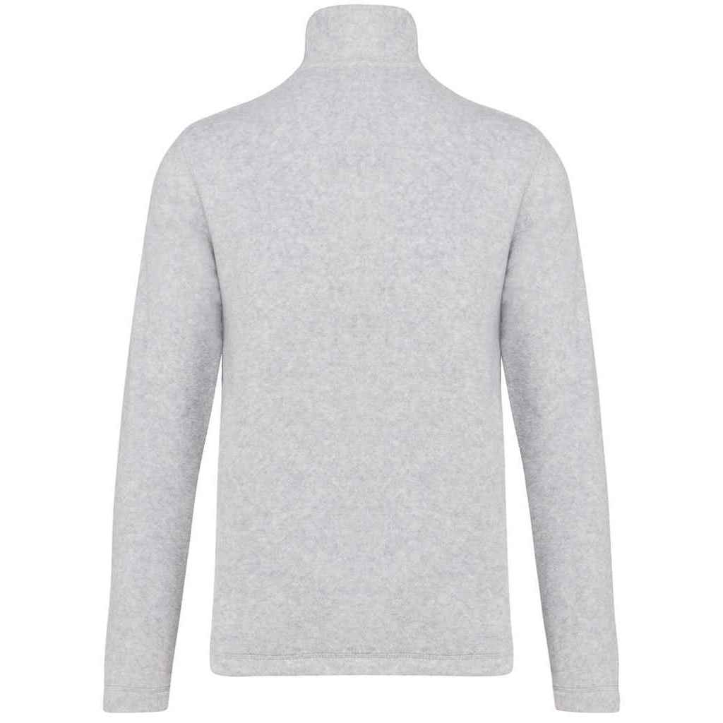 Ash Heather - Back - Kariban Mens Falco Fleece Jacket