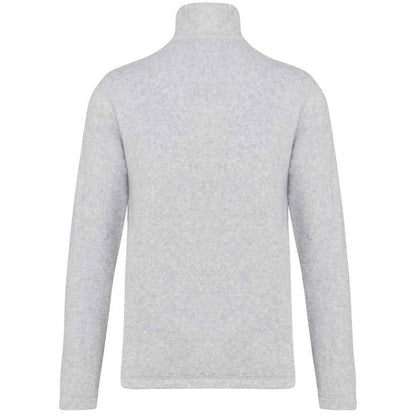 Ash Heather - Back - Kariban Mens Falco Fleece Jacket