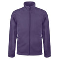 Purple - Front - Kariban Mens Falco Fleece Jacket