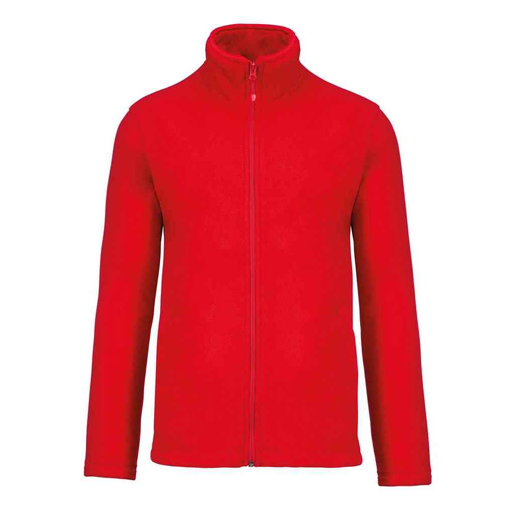 Red - Front - Kariban Mens Falco Fleece Jacket