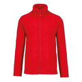 Red - Front - Kariban Mens Falco Fleece Jacket