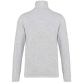 Ash Heather - Back - Kariban Mens Falco Fleece Jacket