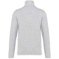 Ash Heather - Back - Kariban Mens Falco Fleece Jacket