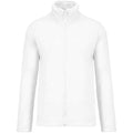 White - Front - Kariban Mens Falco Fleece Jacket