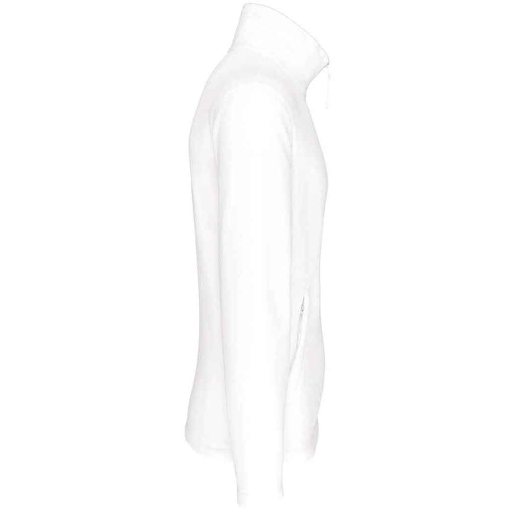 White - Side - Kariban Mens Falco Fleece Jacket