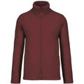 Wine - Front - Kariban Mens Falco Fleece Jacket