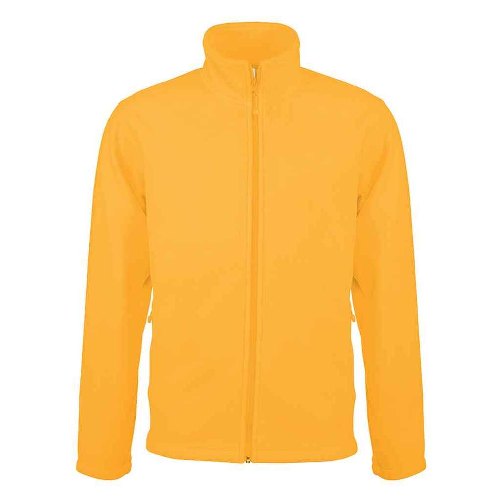 Yellow - Front - Kariban Mens Falco Fleece Jacket