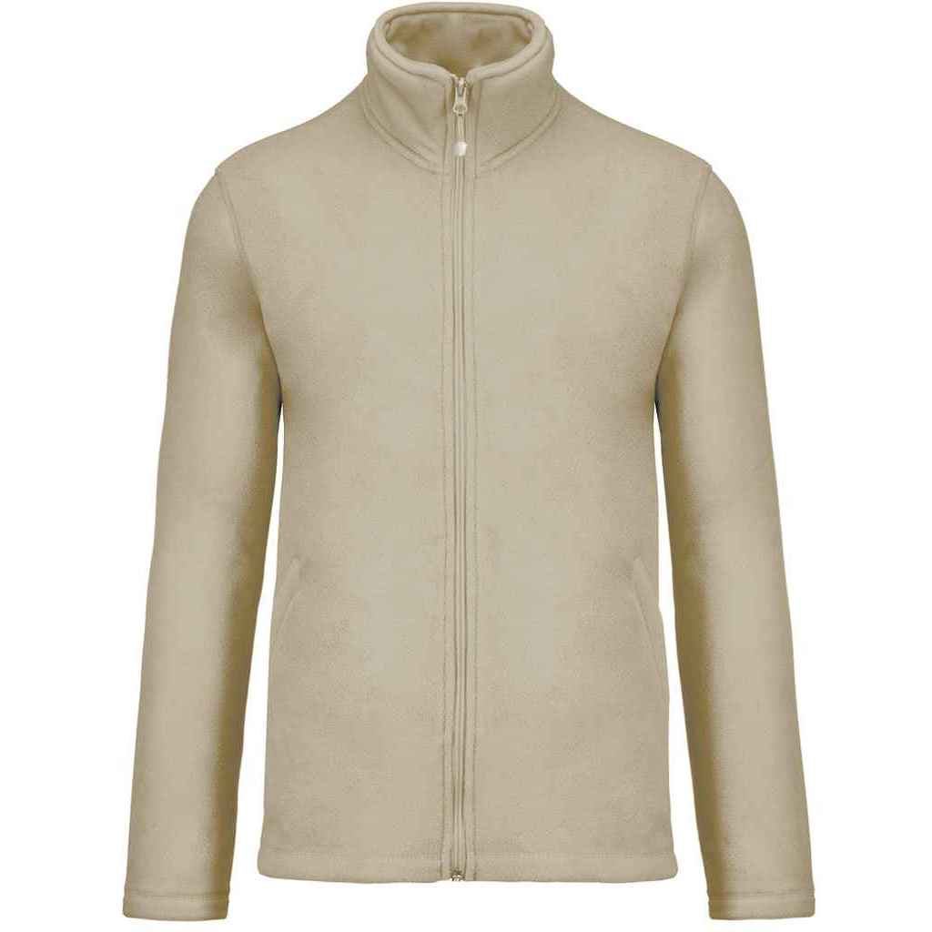 Beige - Front - Kariban Mens Falco Fleece Jacket