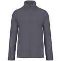 Convoy Grey - Front - Kariban Mens Falco Fleece Jacket