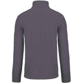 Convoy Grey - Back - Kariban Mens Falco Fleece Jacket