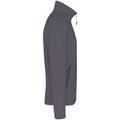 Convoy Grey - Side - Kariban Mens Falco Fleece Jacket