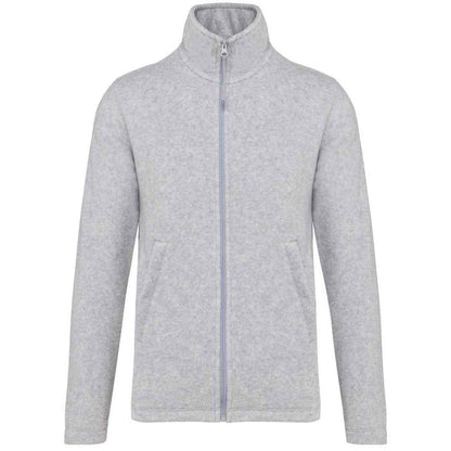 Ash Heather - Front - Kariban Mens Falco Fleece Jacket