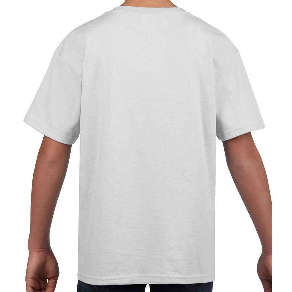 White - Back - Gildan Childrens-Kids Softstyle Ringspun Cotton T-Shirt