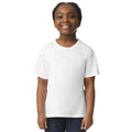 White - Side - Gildan Childrens-Kids Softstyle Ringspun Cotton T-Shirt