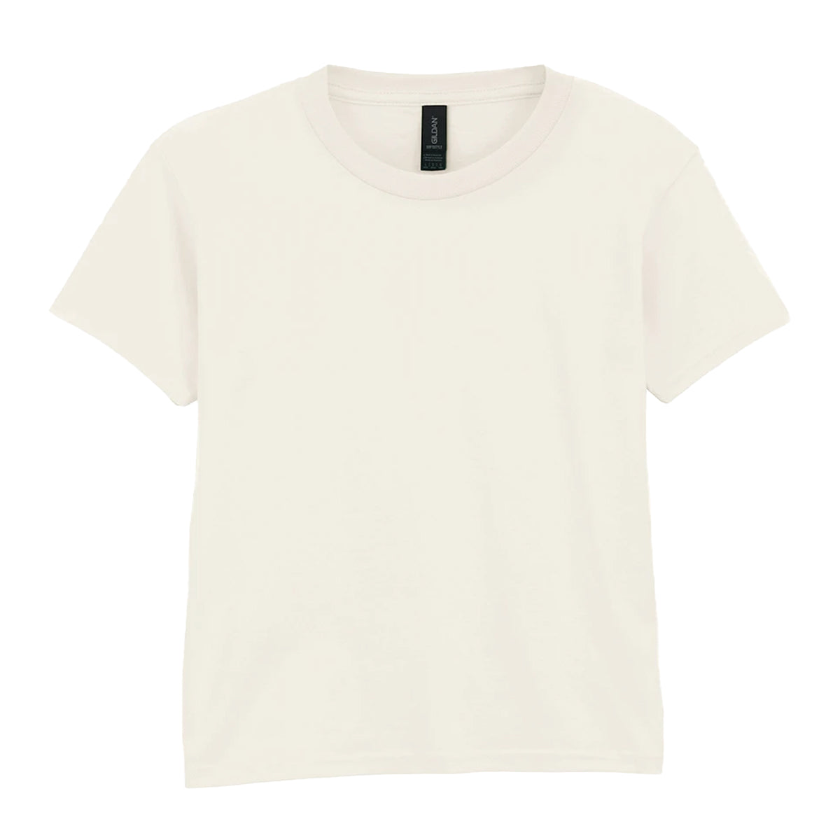 Natural - Front - Gildan Childrens-Kids Softstyle Ringspun Cotton T-Shirt