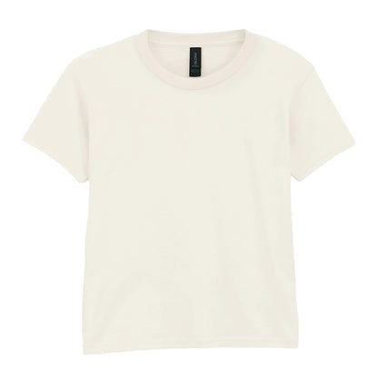 Natural - Front - Gildan Childrens-Kids Softstyle Ringspun Cotton T-Shirt