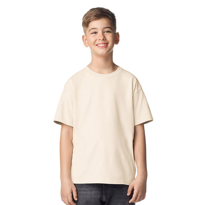 Natural - Lifestyle - Gildan Childrens-Kids Softstyle Ringspun Cotton T-Shirt