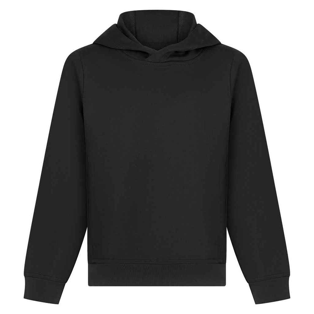 Black - Front - Finden & Hales Childrens-Kids Team Hoodie
