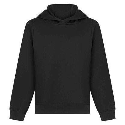 Black - Front - Finden & Hales Childrens-Kids Team Hoodie
